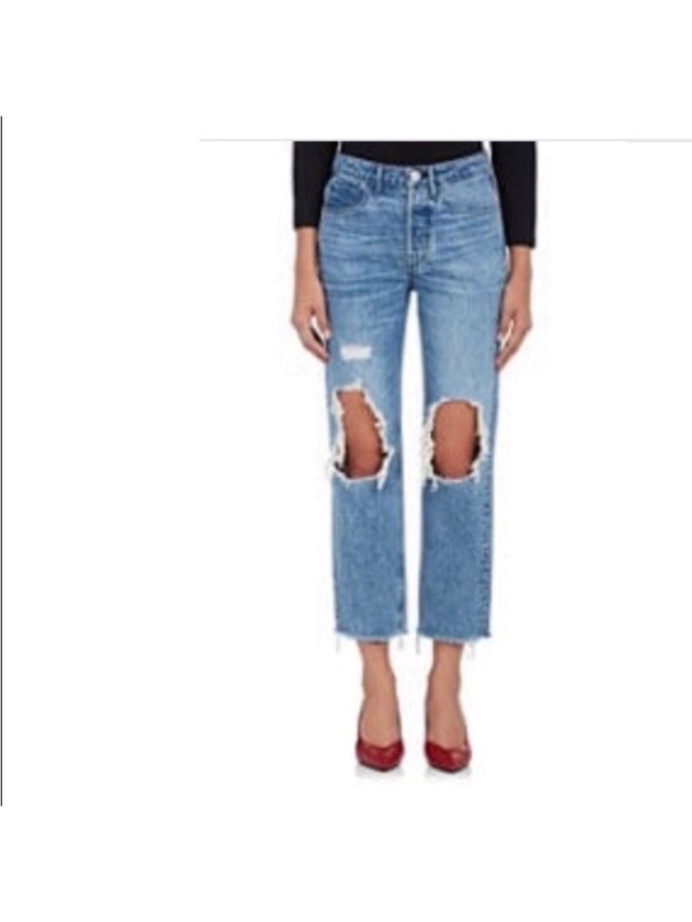 3x1 W3 Higher Ground Distressed Boyfriend Crop Jeans MOST WANTED!! $468.00 - Picture 10 of 16